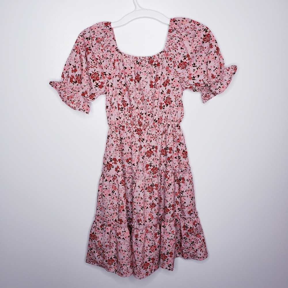 Girls pink floral dress - Picture 2 of 2